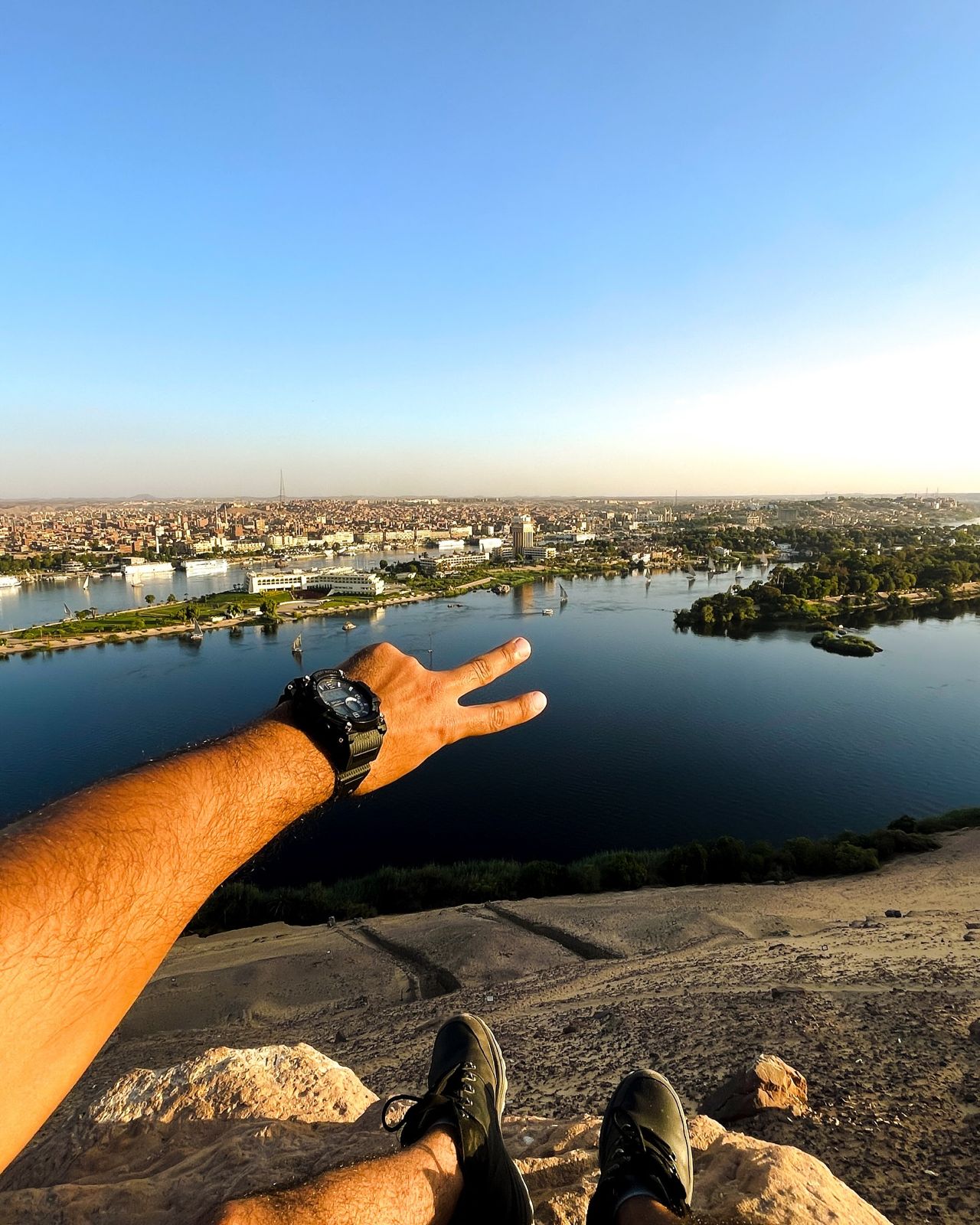 Photograph supplied by entours of daily life in a village near Aswan
